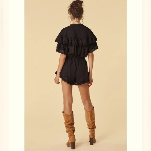 🆕✨ SPELL & The Gypsy Collective Dove Lace Shorts Midnight 🖤 - Picture 4 of 7